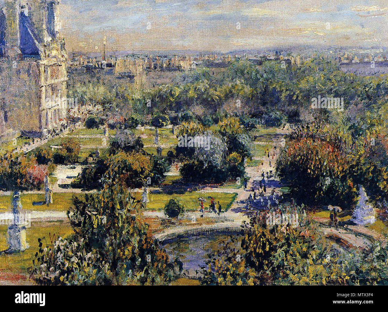 . Le Tuileries (studio) . Français : Les Tuileries (étude), Claude Monet, huile sur toile, Musée Marmottan-Monet, Parigi, Francia. . 1876. Claude Monet 422 Monet-Tuileries-Marmottan Foto Stock