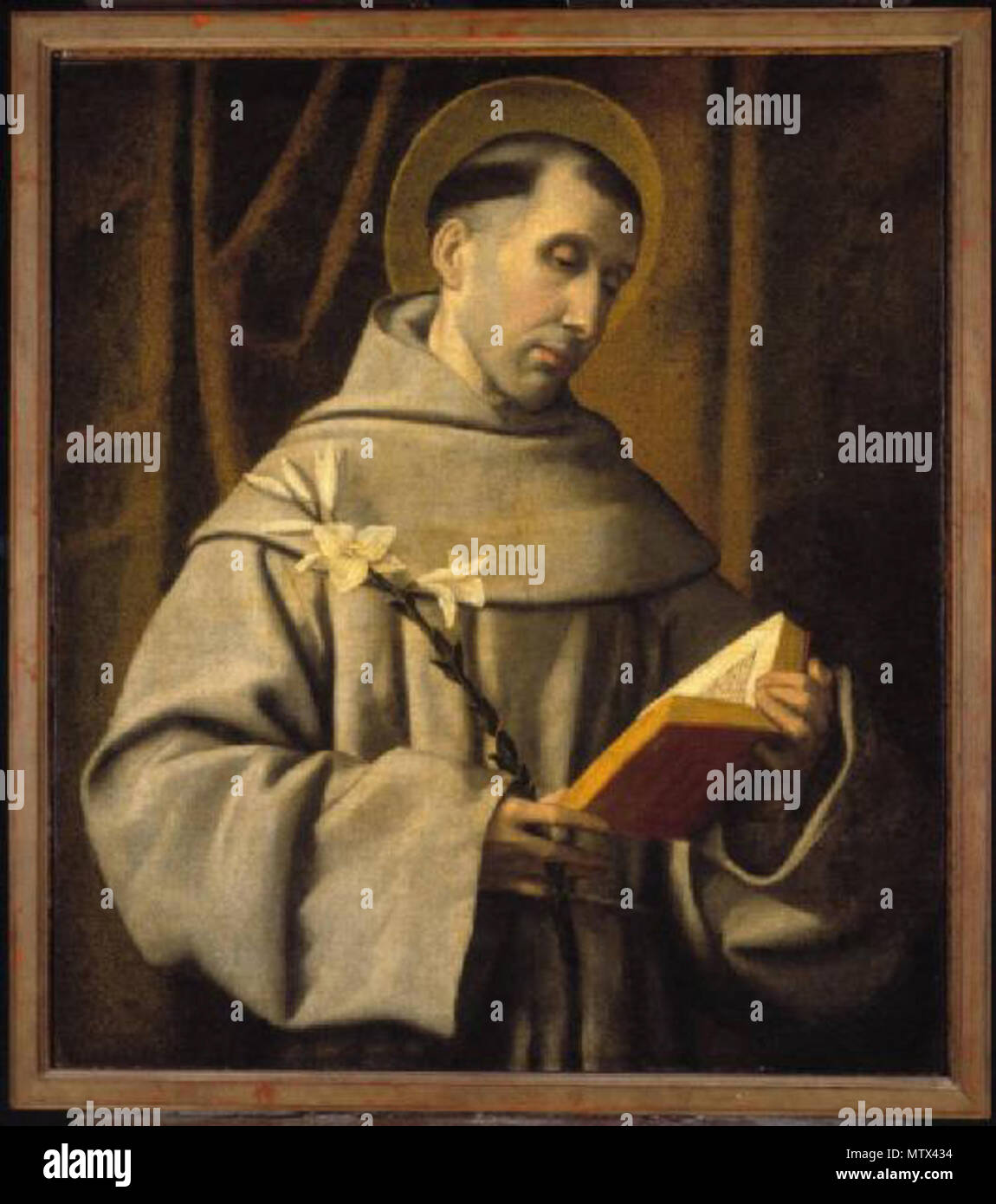 . Italiano: Moretto da Brescia, Sant'Antonio da Padova. La Pinacoteca del Castello Sforzesco di Milano. . Xvi secolo. vedere il nome o la categoria 424 Moretto, Sant'Antonio da Padova Foto Stock