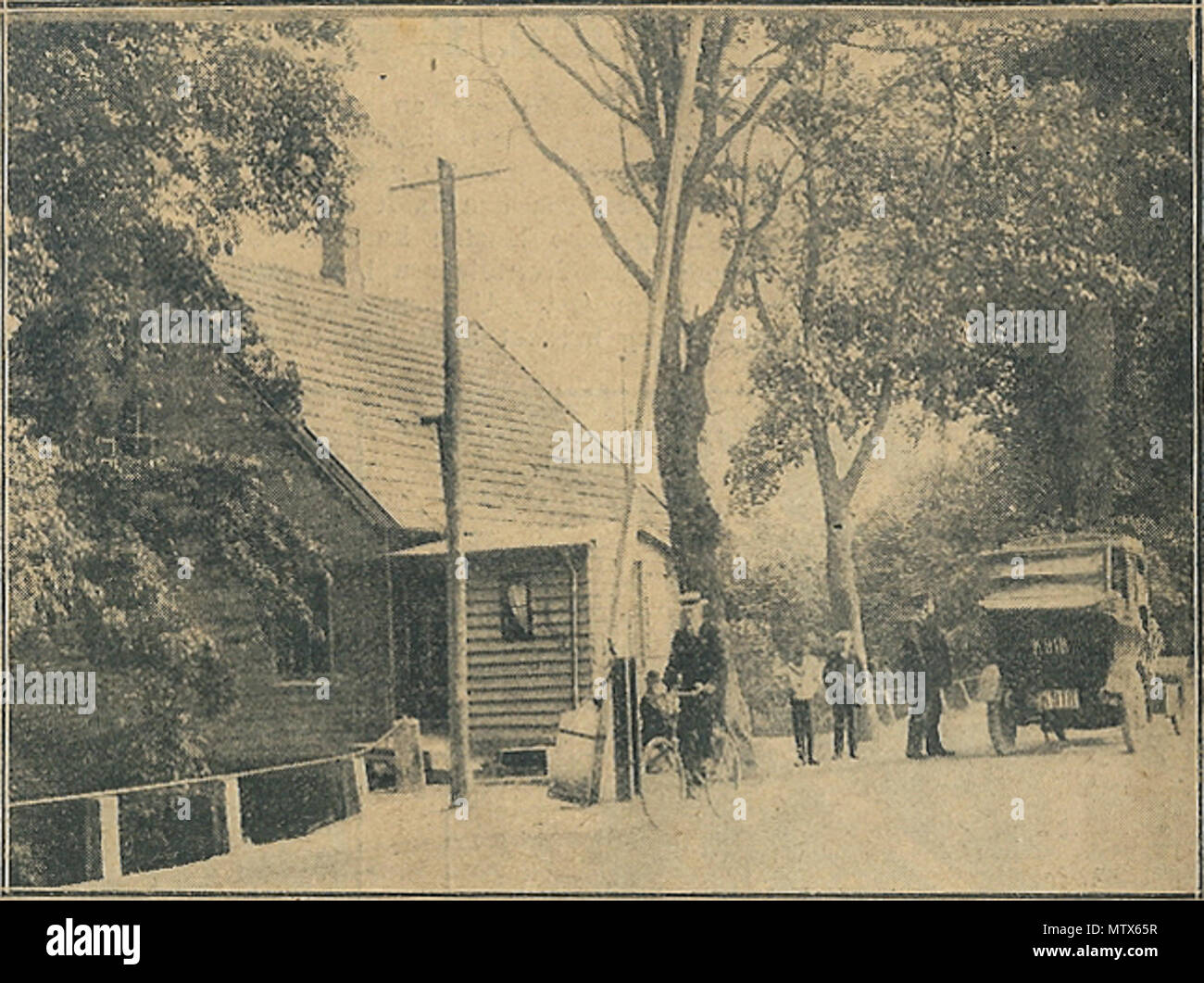 . Bomhuset Lundehuset udenfor København 1914 . Agli utenti la riproduzione di un lavoro scaduto Di arte 90 Bomhuset Lundehuset 1914 Foto Stock