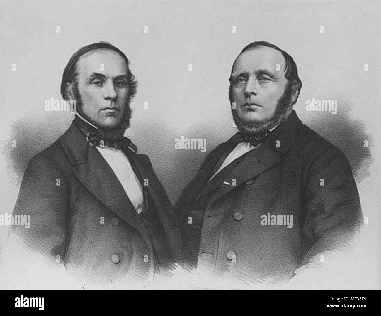 443 Nicolai Ahlmann (1809-1890), Hans Andersen Krüger (1816-1881) Foto Stock