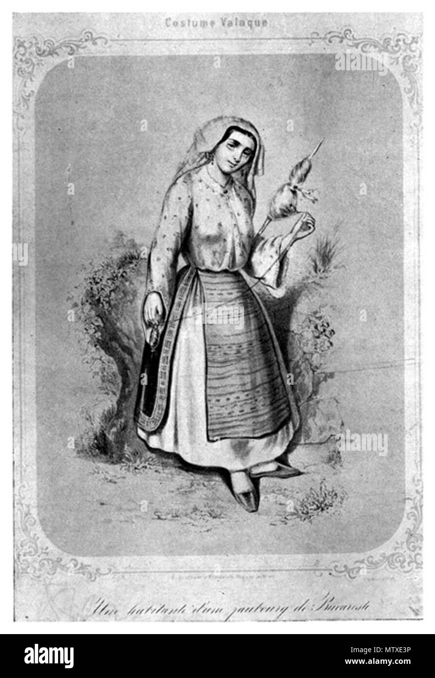 . Inglese: Contadino vicino a Bucarest, 1853 . 1853. Questo file è privo di informazioni sull'autore. 473 Contadino vicino a Bucarest, 1853 Foto Stock