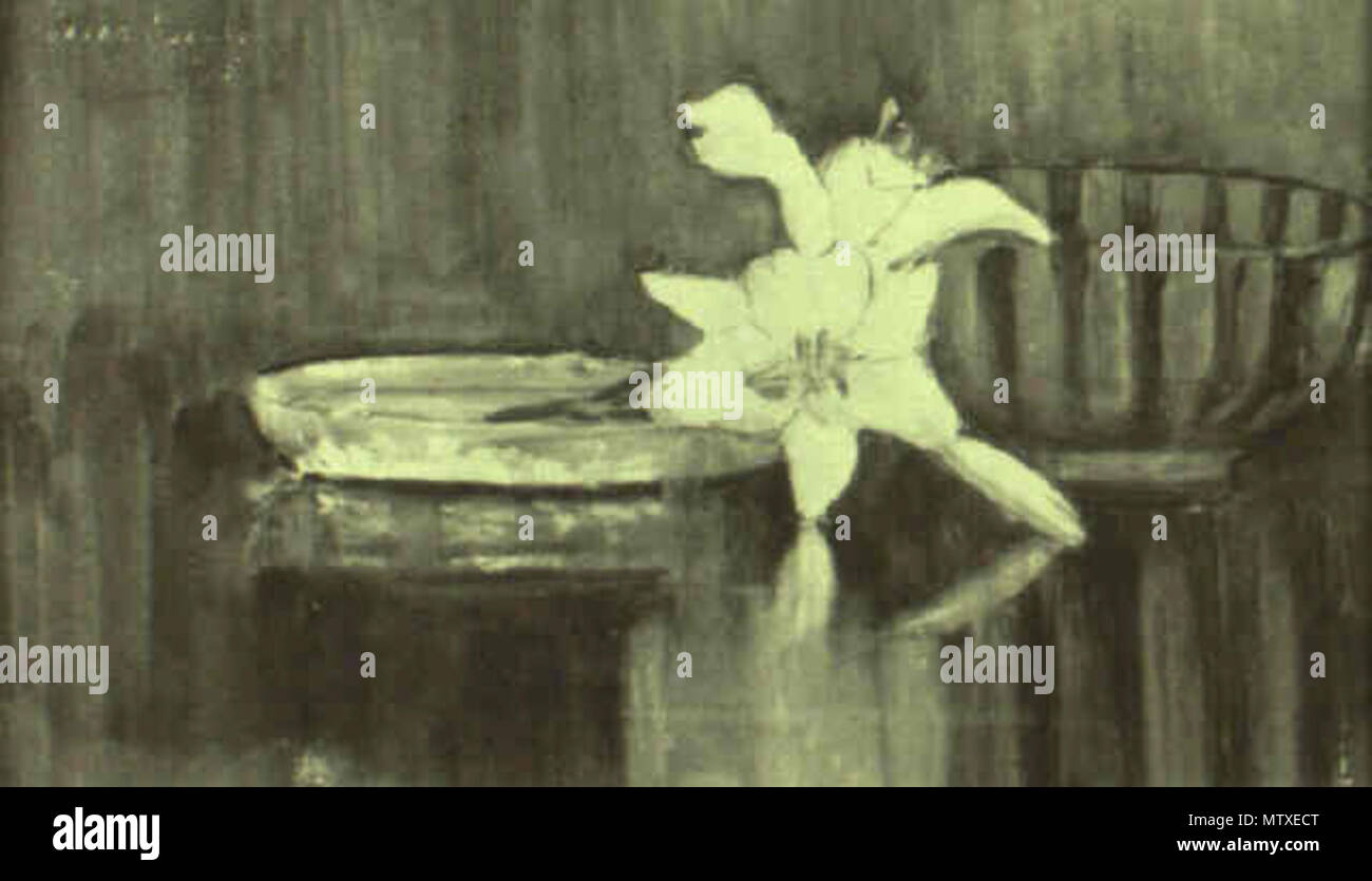 . Inglese: Blu e bianco - acquerello - 26,7 x 44,5 cm. . 1915 543 Sarah Choate Sears - bianco e nero - 1915 Foto Stock