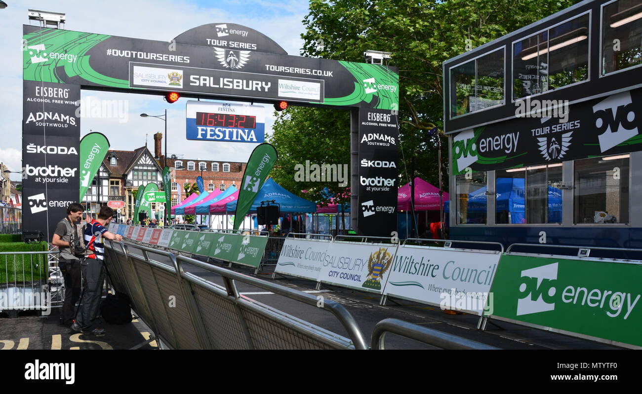 Salisbury, Wiltshire, Regno Unito. Il 31 maggio 2018. 2018 OVO Energy Tour serie Grand Final. Credito: JWO/Alamy Live News Foto Stock