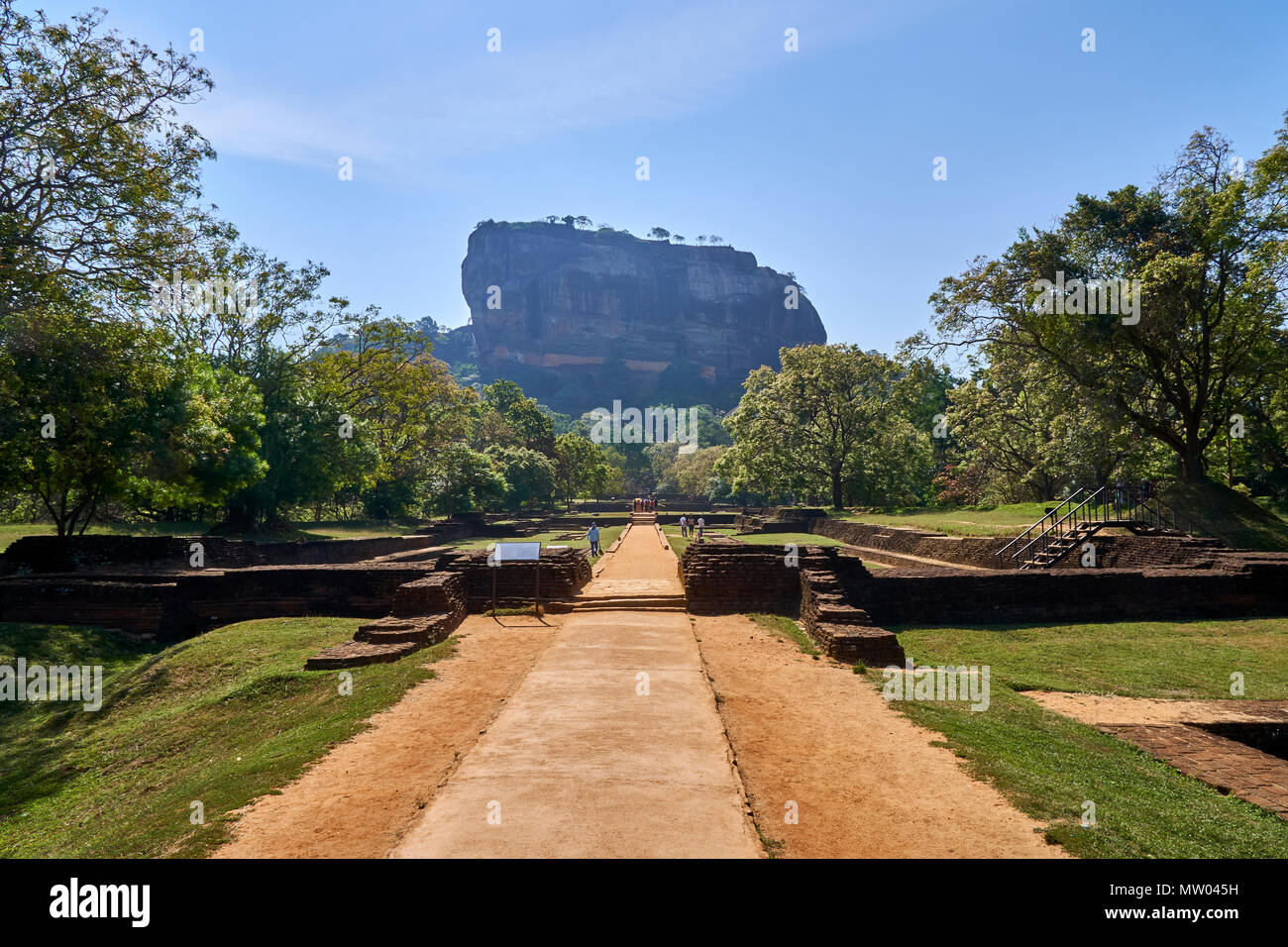 Roccia di Sigiriya, Matale distretto, Sri Lanka Foto Stock Roccia di Sigiriya, Matale distretto, Sri Lanka Foto Stock