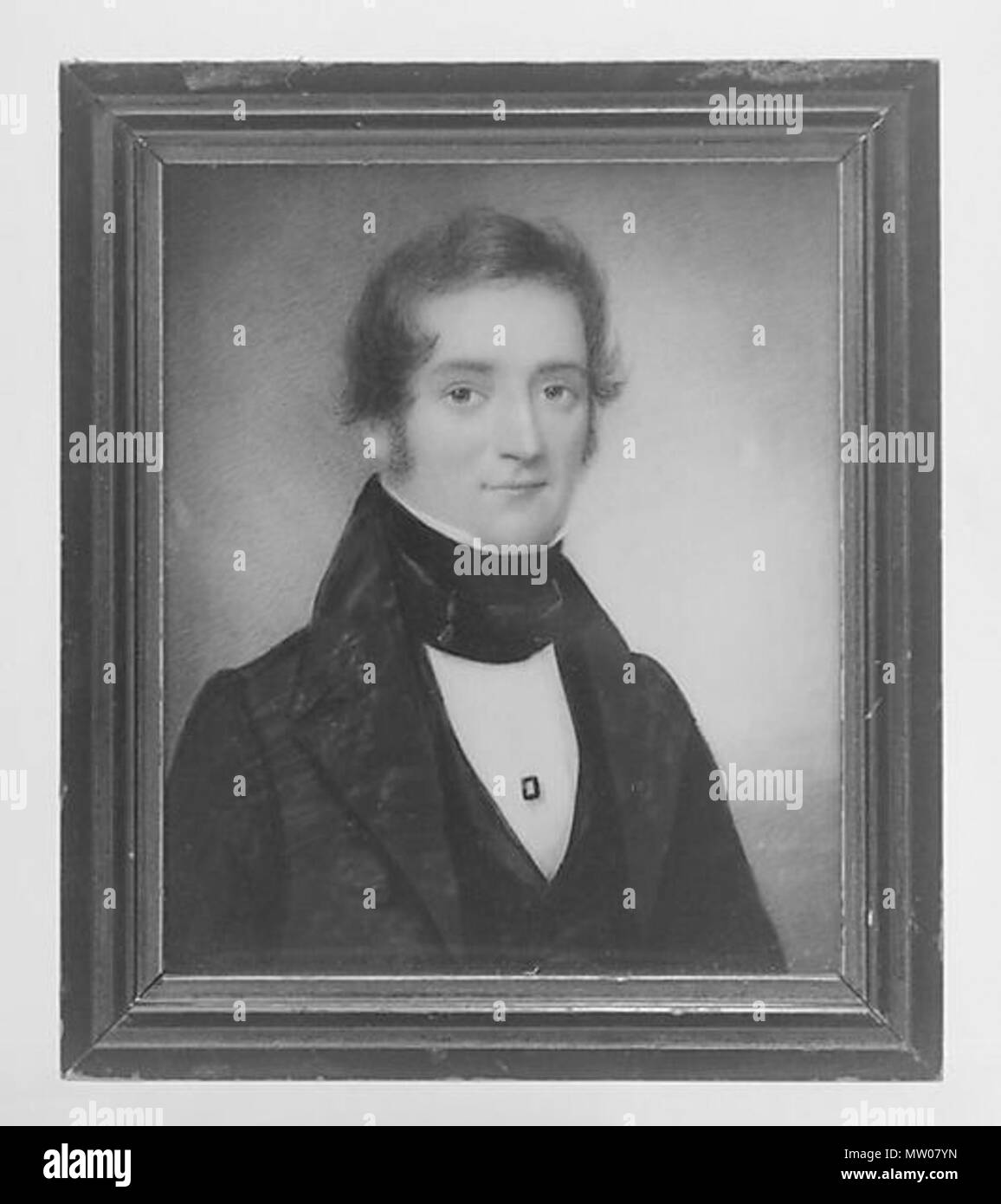 . Inglese: Ritratto di un gentiluomo da Anson Dickinson 1838 . 1838. Anson Dickinson (1779-1852) Descrizione pittore americano Data di nascita e morte 19 Aprile 1779 9 marzo 1852 Luogo di nascita e morte Milton Centro storico Quartiere Milton Centro storico Quartiere competente controllo : Q4770718 VIAF: 30913240 ULAN: 500006162 LCCN: N83129796 NLA: 36419339 GND: 13790679X WorldCat 495 Ritratto di un gentiluomo da Anson Dickinson 1838 Foto Stock