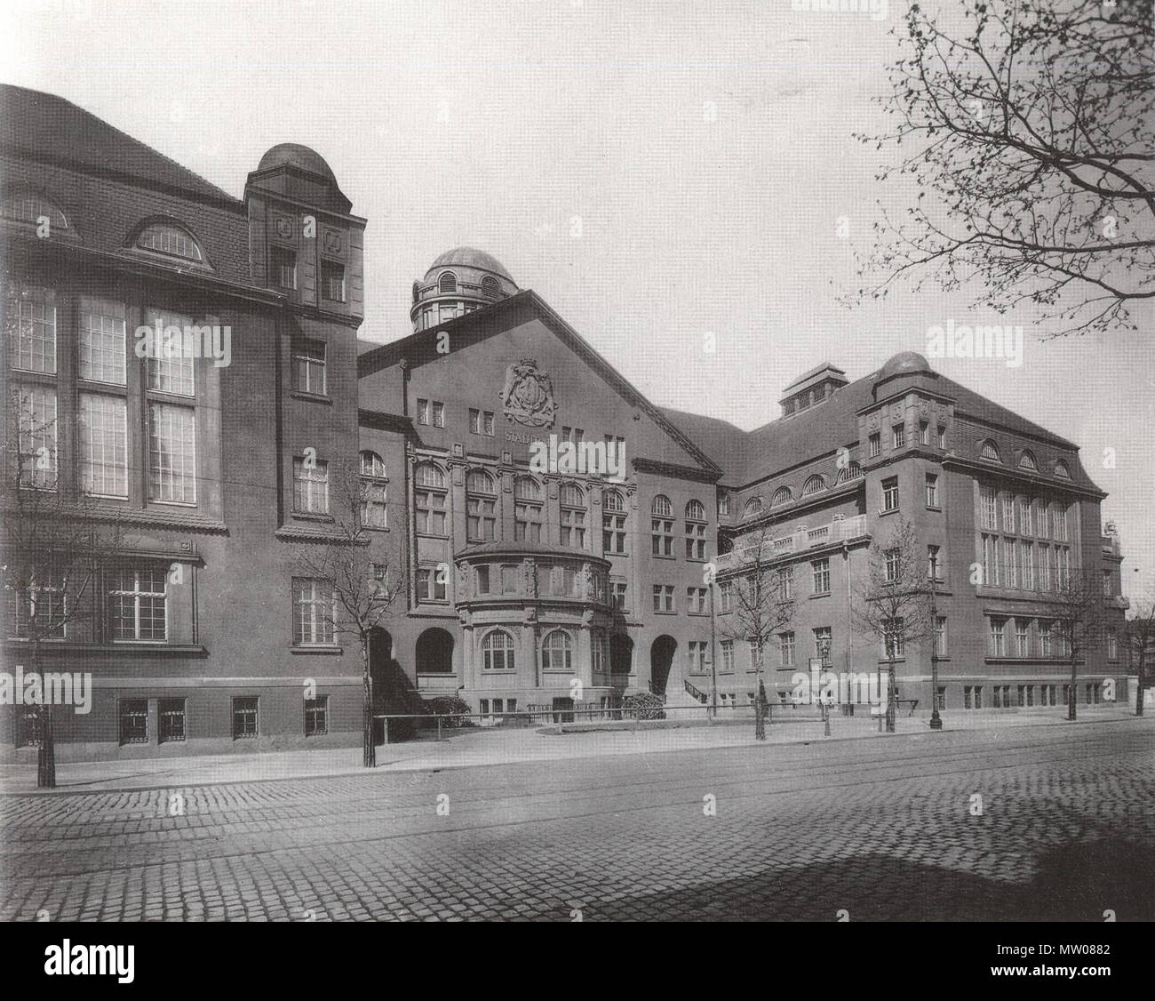 . Deutsch: Stadtbad Leipzig Nord, erbaut 1913-1915 . circa 1915. Atelier Hermann Walter Bernhard Müller († 1930) Karl Walter (* 7. Dezember 1874; † 11. Ottobre 1940) 572 Stadtbad Lipsia 1914 Foto Stock