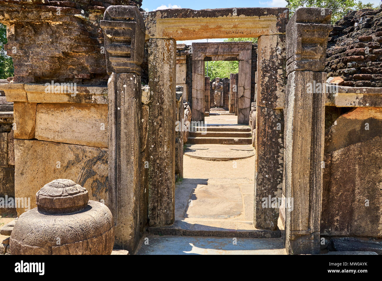 Hatadage, Polonnaruwa, Sri Lanka Foto Stock