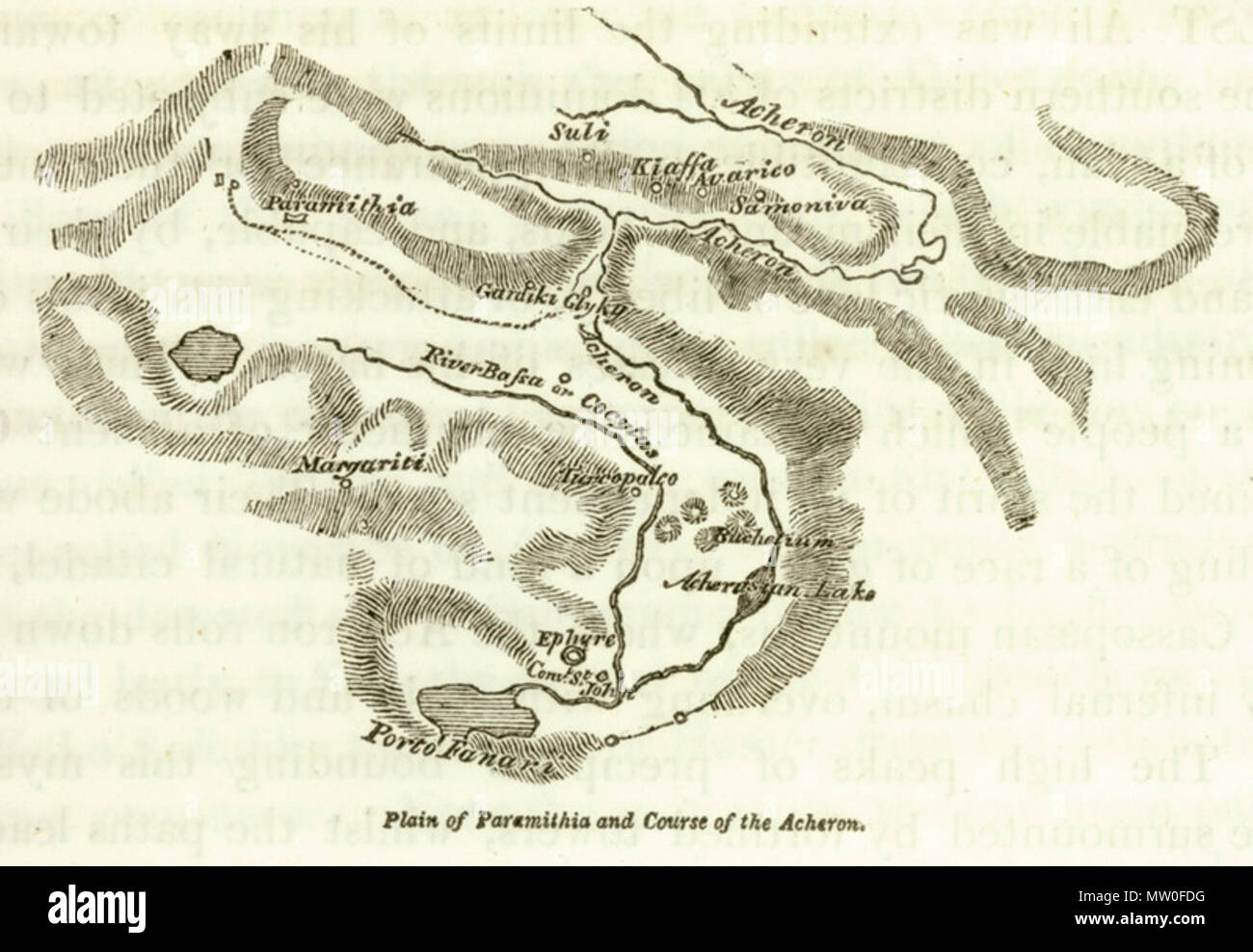. Inglese: Thomas Smart Hughes, viaggia in Sicilia la Grecia e Albania… illustrato con incisioni di mappe scenario piani, vol. Ho, Londra, J. Mawman, 1820. 1820. Thomas Smart Hughes (1786-1847) Descrizione teologo e chierico chierico inglese, teologo e storico della data di nascita e morte 25 Agosto 1786 11 agosto 1847 Luogo di nascita e morte Nuneaton Edgware competente controllo : Q7794018 VIAF: 284359704 ISNI: 0000 0000 6127 5957 LCCN: N92027463 GND: 172147220 SUDOC: 151548641 WorldCat 486 piana di Paramythia e corso dell'Acheronte - Hughes Thomas Smart - 1820 Foto Stock