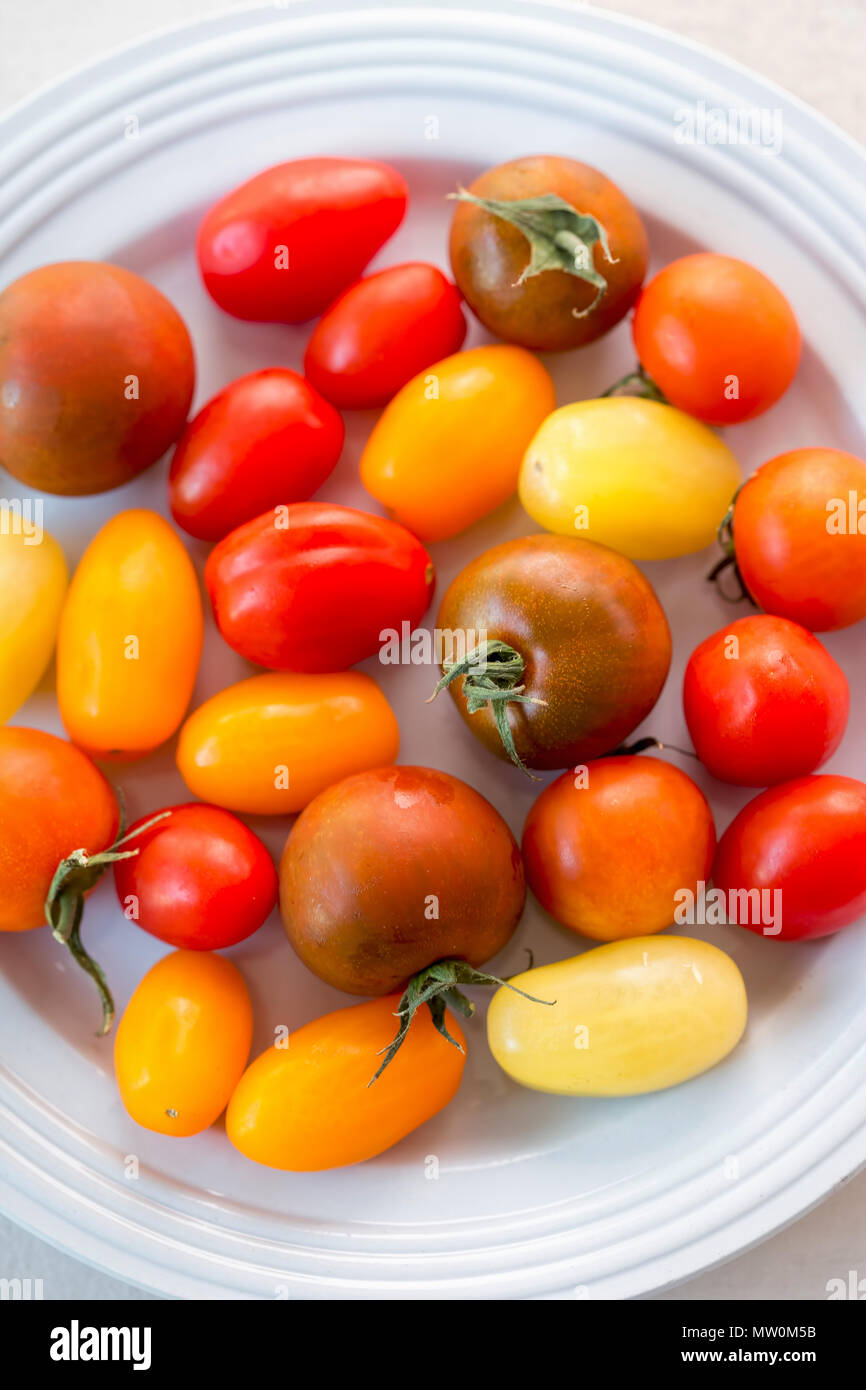 Il pomodoro coloratissimo mix Foto Stock