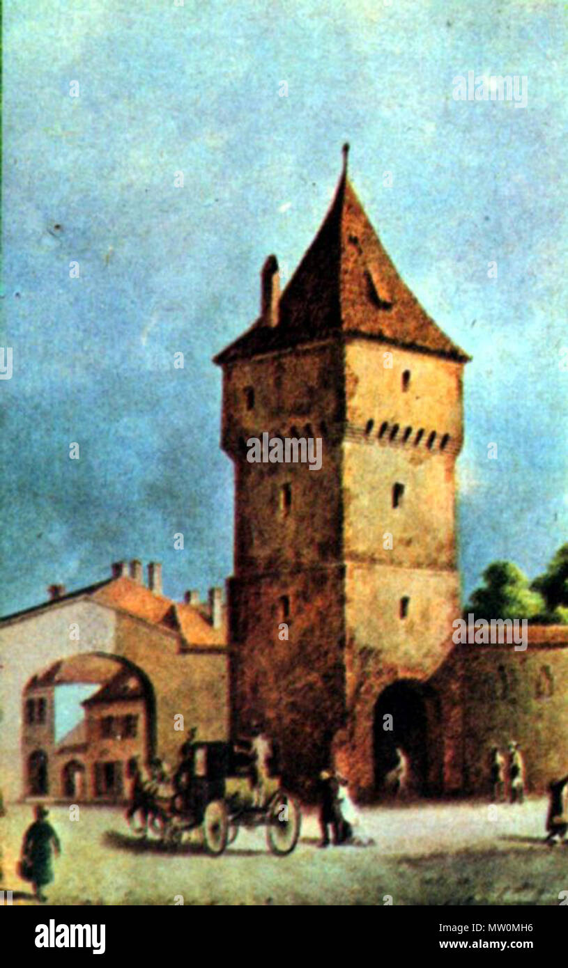 . Poarta Şag . Inizio XIX secolo. non accreditati 489 PoartaSibiu1 Foto Stock