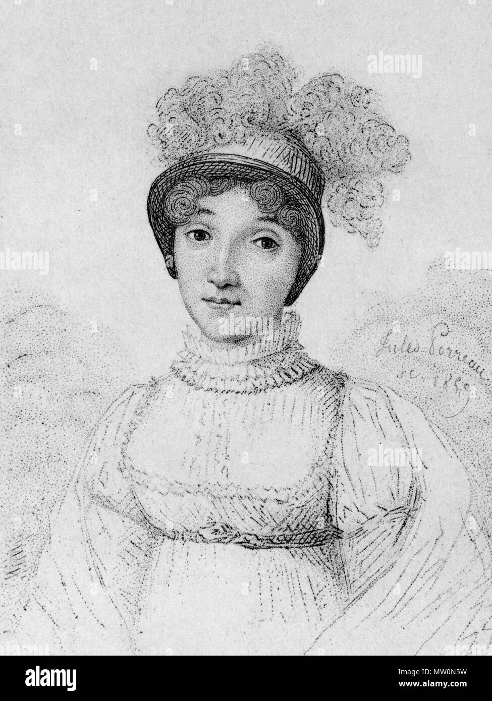 . Sophie Blanchard inizi del XIX secolo balloonist . 1859. , Jules Porreau 567 Sophie Blanchard Foto Stock