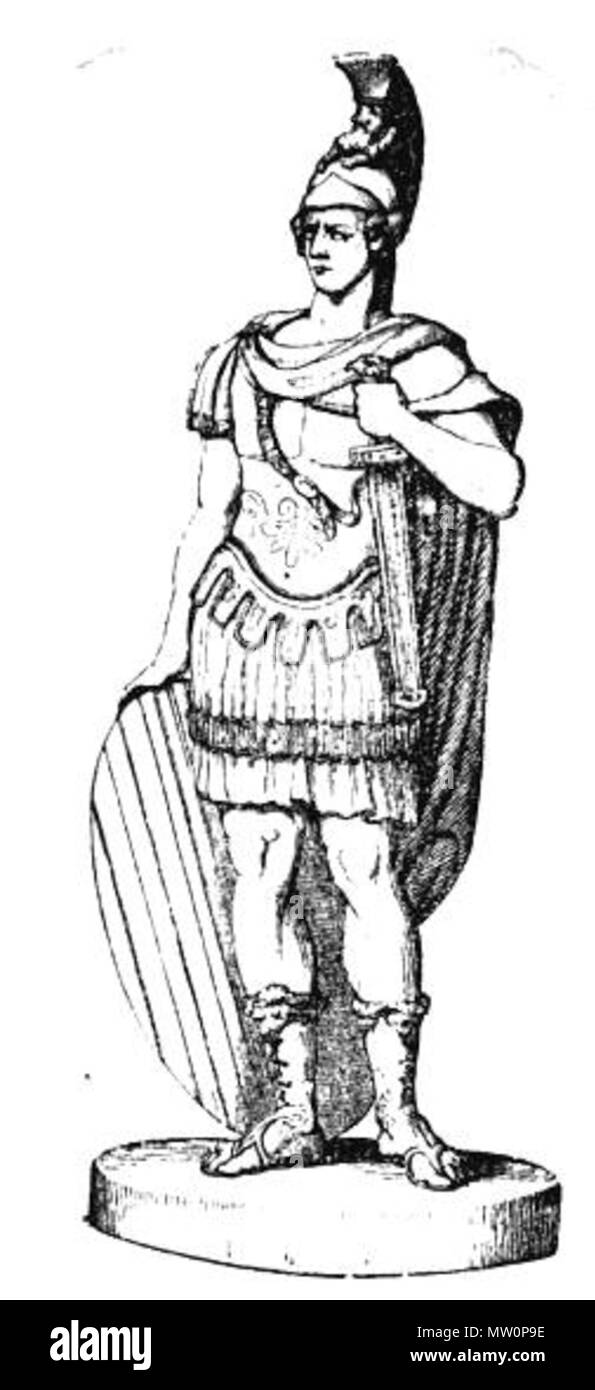 . Statua di guerra, del Persico. 1865. artista sconosciuto (dopo il Persico) 574 Statua della guerra, del Persico Foto Stock