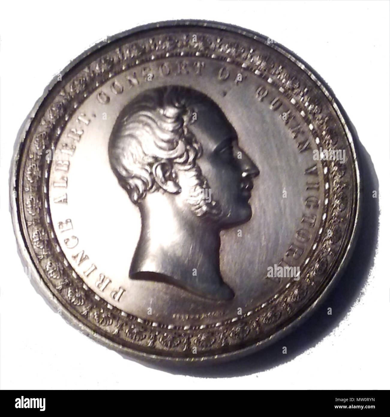 . Inglese: foto di medall da esposizione mondiale 1851 Deutsch: Foto von Medaille zur Weltausstellung von 1851 . Il 22 dicembre 2010. ich 501 Prince Albert medal Foto Stock