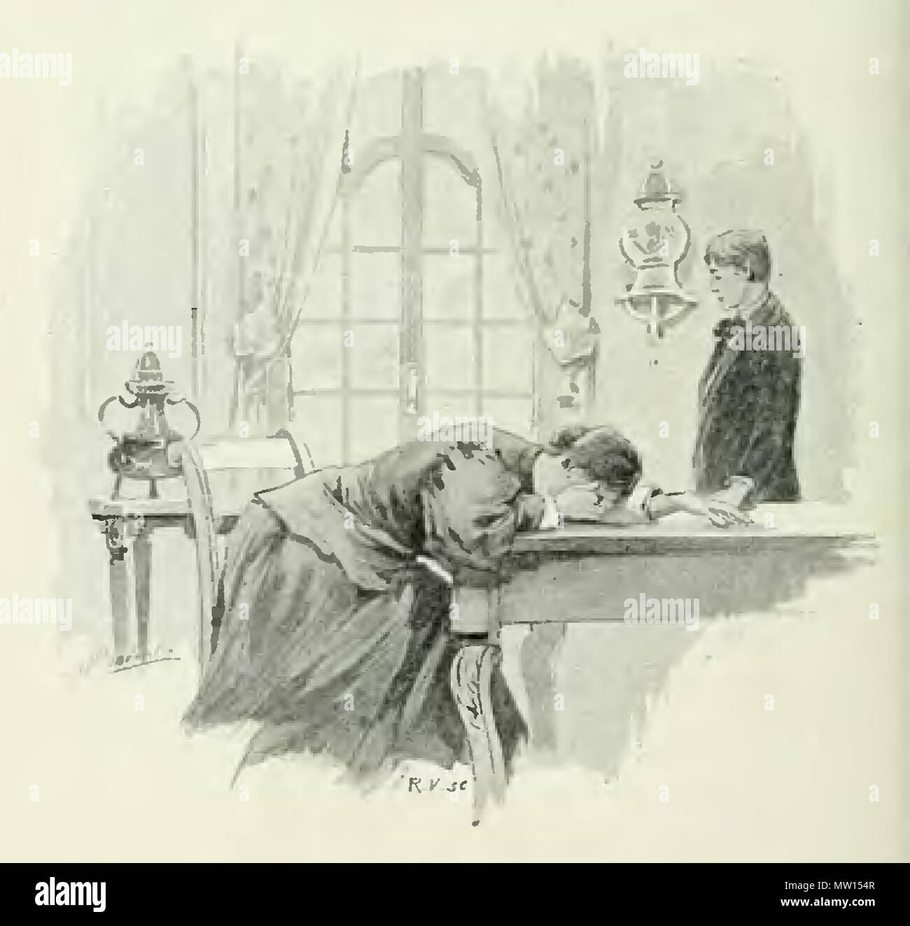 525 Rodenbach - La vocazione, 1895 Illustr. p 066 Foto Stock