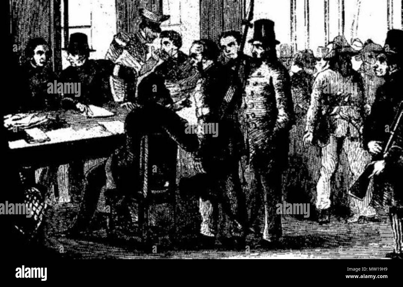 . Inglese: governo provvisorio a Dresda, Germania, 1849 . 1849. Sconosciuto 504 Provisorische regierung dresden Foto Stock