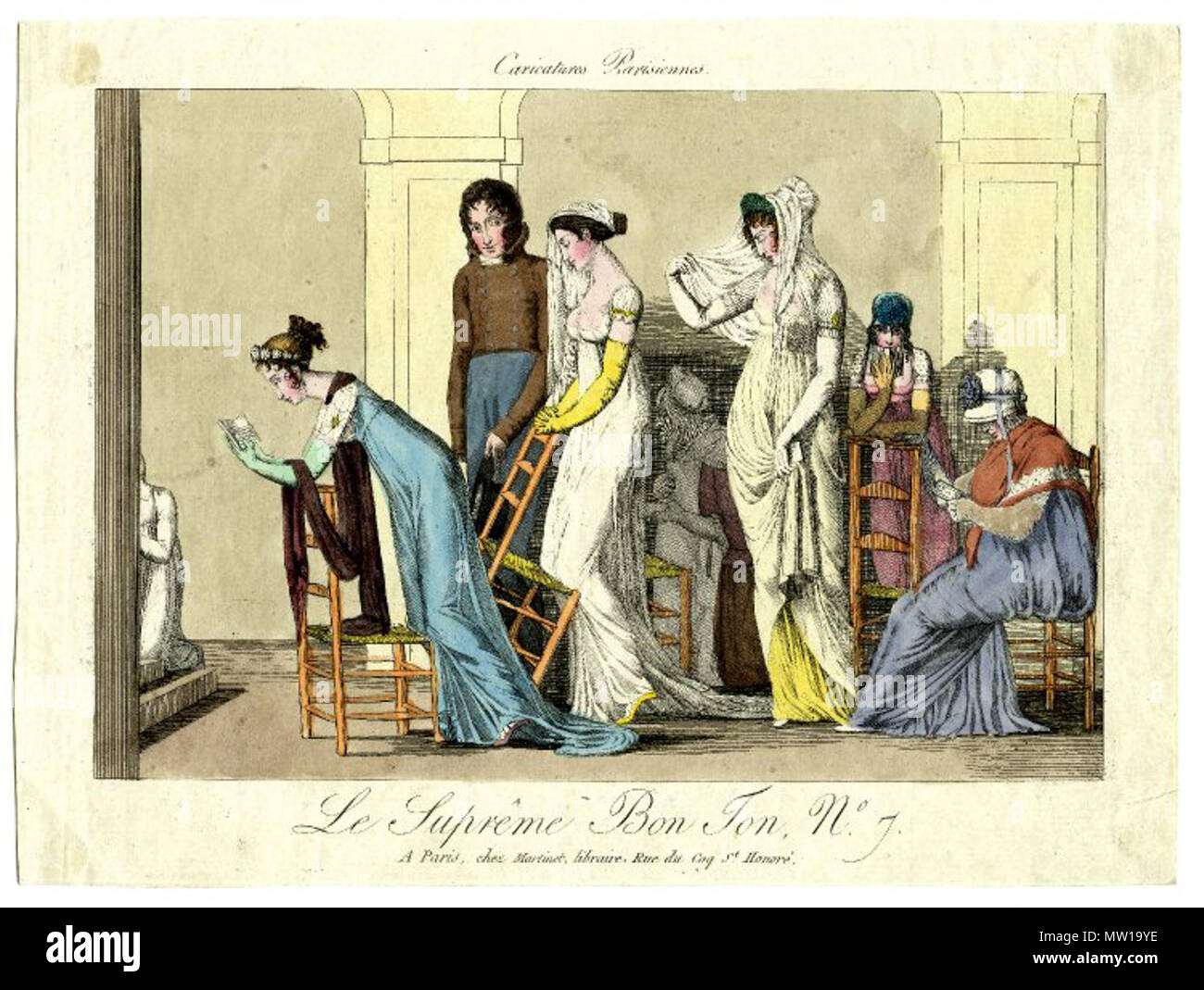 581 Suprême Bon Ton n°7 - Caricature parisiennes Foto Stock