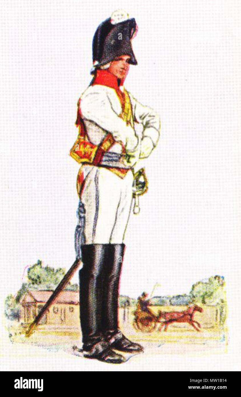 . Inglese: uniforme ufficiale della Prussia cavalleria pesante 1806 . 1930. Waldorff Astoria ca. 1930 508 Quitzow Foto Stock