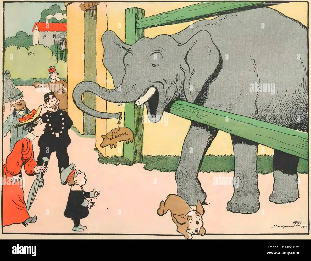 509 Rabier - Les Petites Misères de la vie des animaux, Garnier 059 Foto Stock