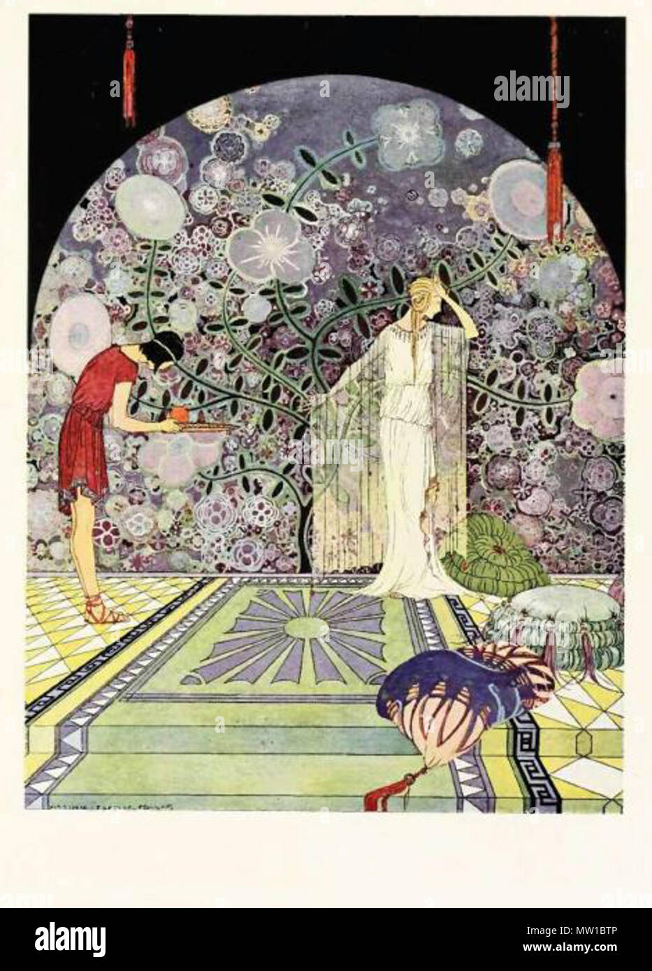 . Inglese: Virginia Frances Sterrett lei è nato a Chicago nel 1900. Il suo padre è morto quando era molto giovane, e la sua madre si sono mossi con la Virginia e sua sorella a vivere con la propria famiglia estesa. Dimostrando un precoce talento per l'arte, entrò e ha vinto premi in concorsi di disegno al Kansas State Fair Exhibition. Il suo corso di vita come un illustratore è stato impostato e come un adolescente ha iniziato a lavorare per diverse agenzie di pubblicità. Un bout di tubercolosi la lasciò in uno stato di permanente le cattive condizioni di salute. Il suo talento per la fantasy art attirato l attenzione delle case editrici e all età di 1 Foto Stock