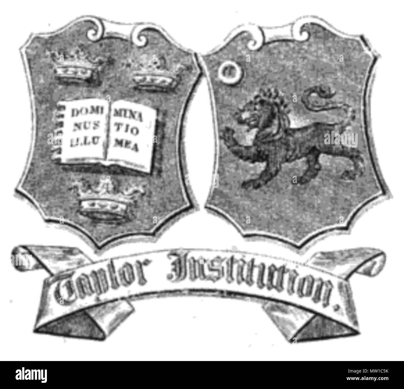 . Inglese: Taylor timbro istituzione preso dal File::PL Dzieła Krasickiego 002.png . circa 1830. Sconosciuto? 588 Taylor timbro istituzione-XIX secolo Foto Stock