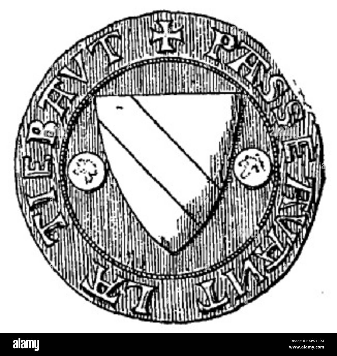 . Inglese: Teobaldo I di Navarra . tra 1888 e 1892. Paolo Laplagne Barris 604 Thibaut1 Foto Stock