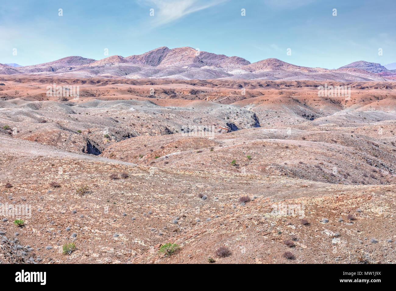 Paesaggio lunare, Namib Desert, Namibia, Africa Foto Stock