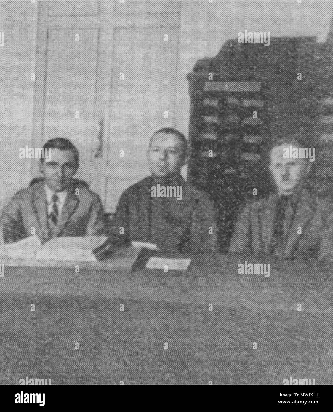 . Inglese: Presidio dell'Istituto Centrale del Lavoro . Il 15 giugno 2011. L'autore della foto è sconosciuto, scansione è il mio lavoro 616 TSIT presidium petrov bakhrakh gastev Foto Stock