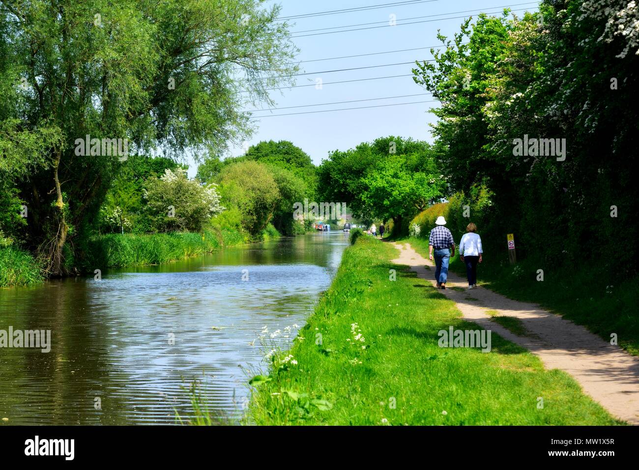 Trent e Mersey canal Willington Derbyshire England Regno Unito Foto Stock