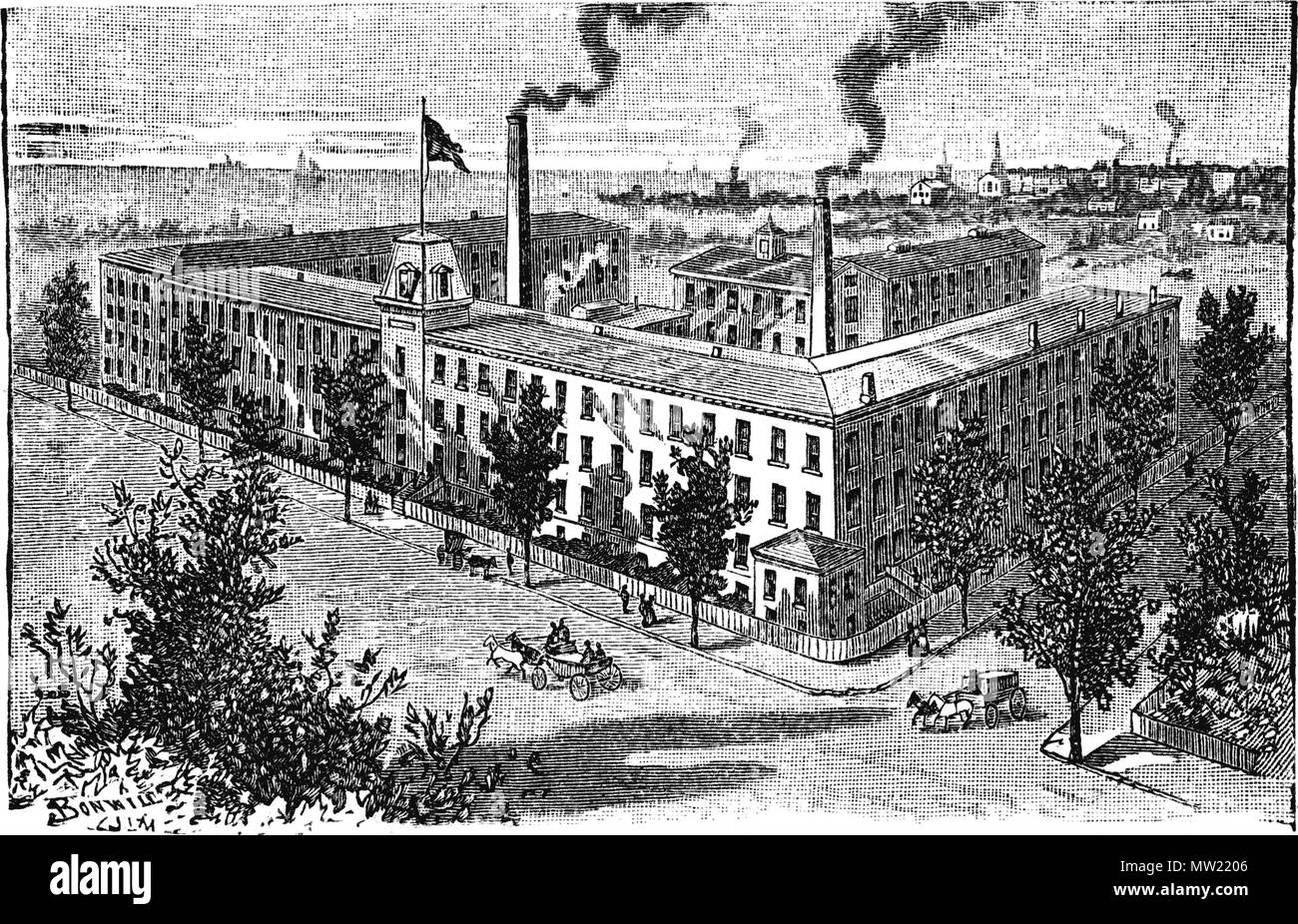 642 Pagina WarnerBrosCoralineCorsets08ofWarnerBrothersBridgeportConn in fabbrica Foto Stock