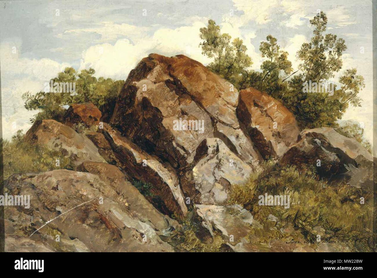 326 José María Velasco - Rocas Foto Stock