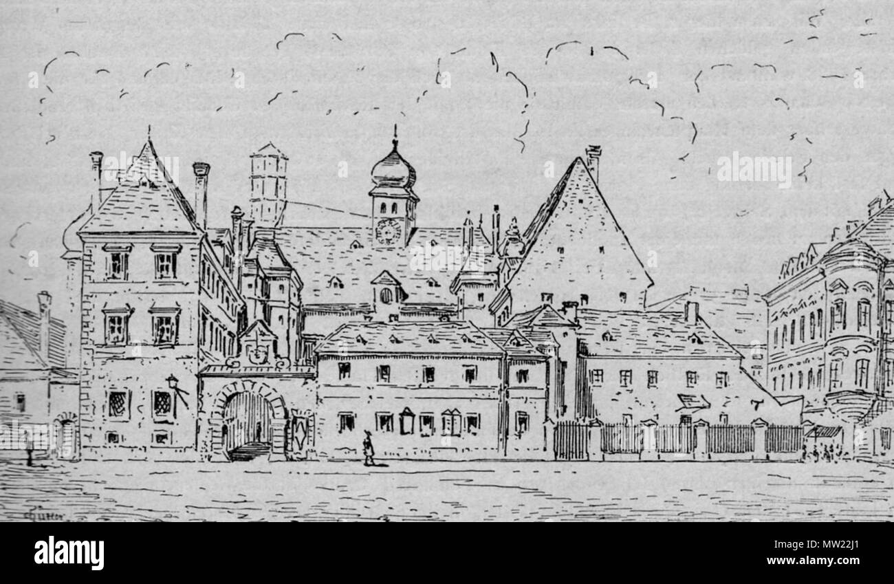 645 Wien Herrengasse Landständehaus vor 1838 Foto Stock