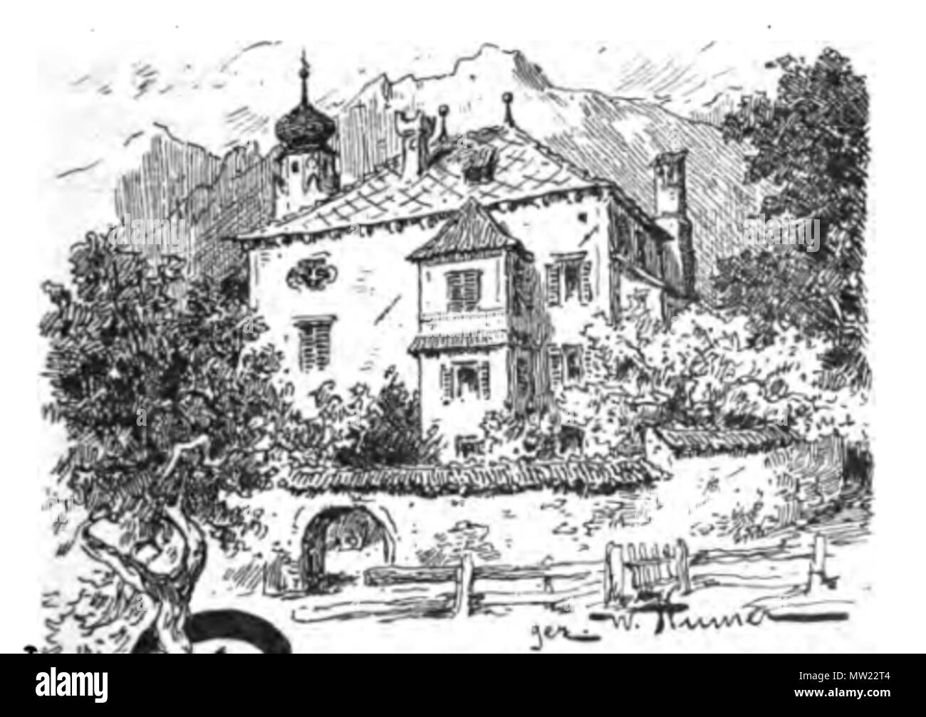 . Deutsch: Gaudententurm, Parcines questo supporto mostra il patrimonio culturale monumento con il numero 16382 in Alto Adige. . Il 24 giugno 2012. Wilhem Humer , morto 1897 647 Wilhelm Humer Gaudententurm Foto Stock . Deutsch: Gaudententurm, Parcines questo supporto mostra il patrimonio culturale monumento con il numero 16382 in Alto Adige. . Il 24 giugno 2012. Wilhem Humer , morto 1897 647 Wilhelm Humer Gaudententurm Foto Stock