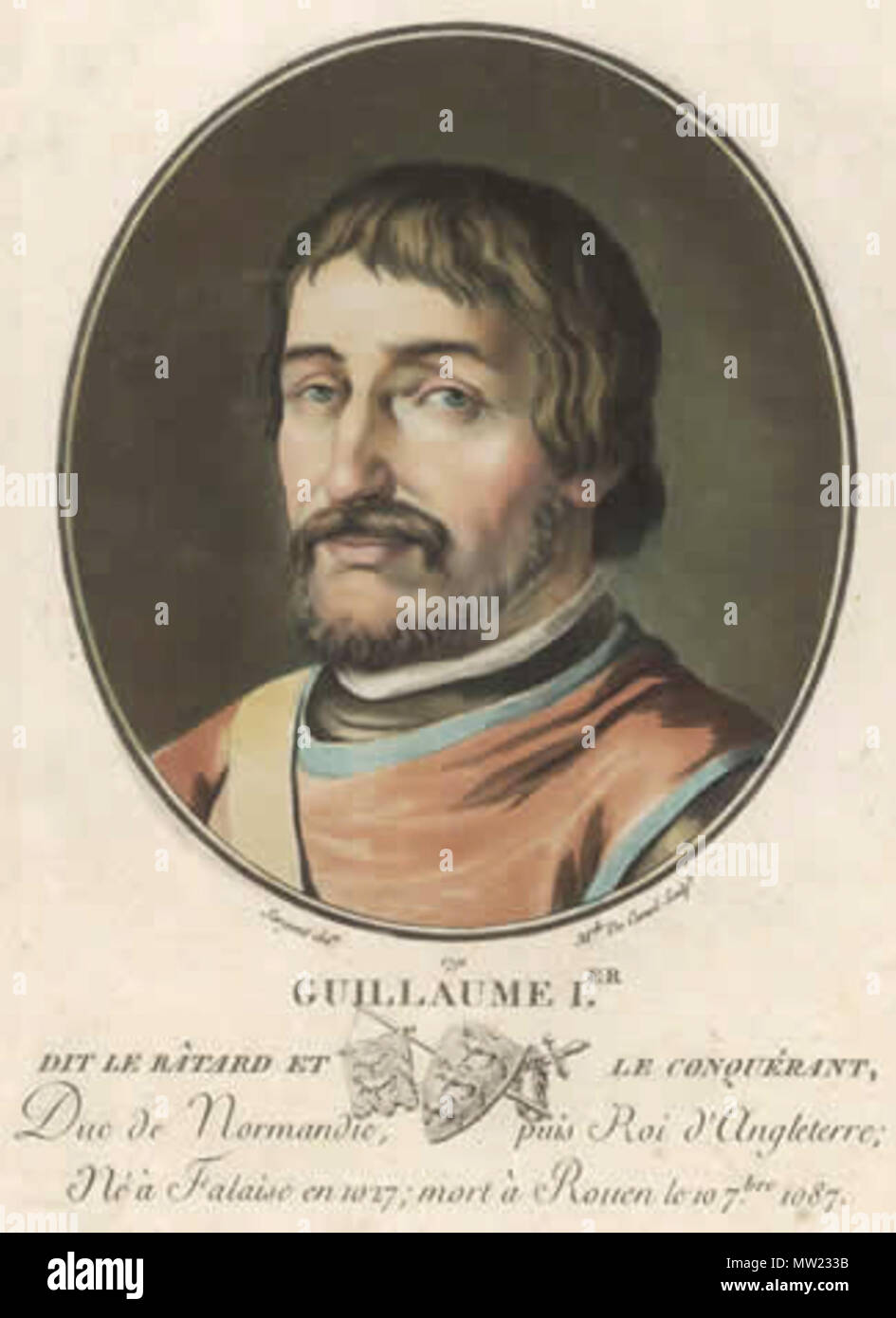 . Inglese: Guglielmo I di Inghilterra Français : Guillaume Le Conquérant . Data sconosciuta. Sconosciuto 648 William 1 di Inghilterra Foto Stock