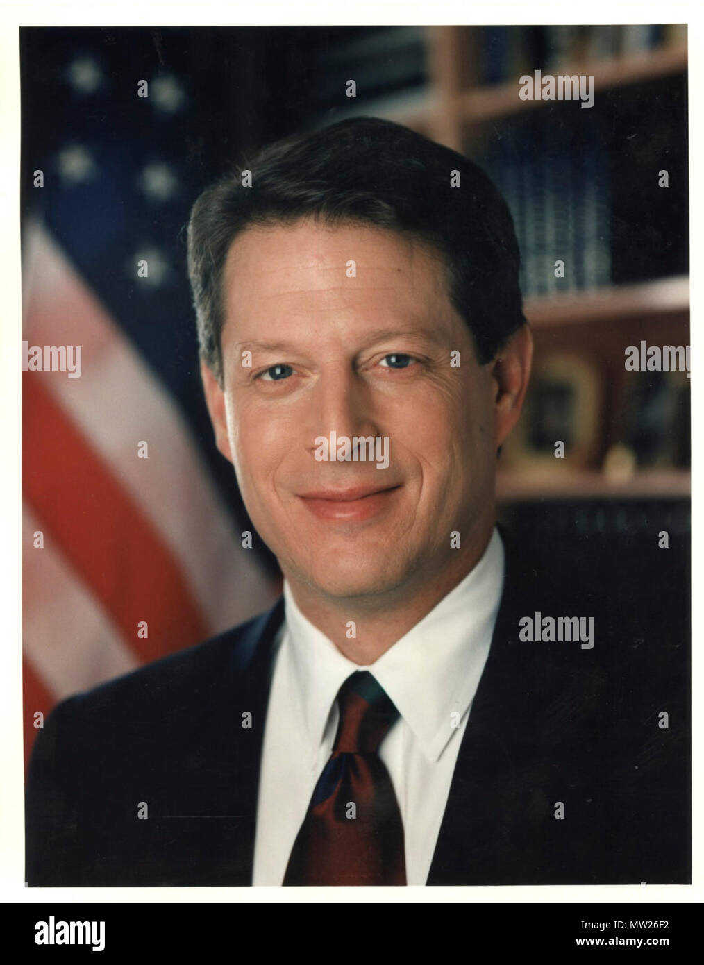 VICE PRESIDENTE GORE - Al Gore busto shot Foto Stock