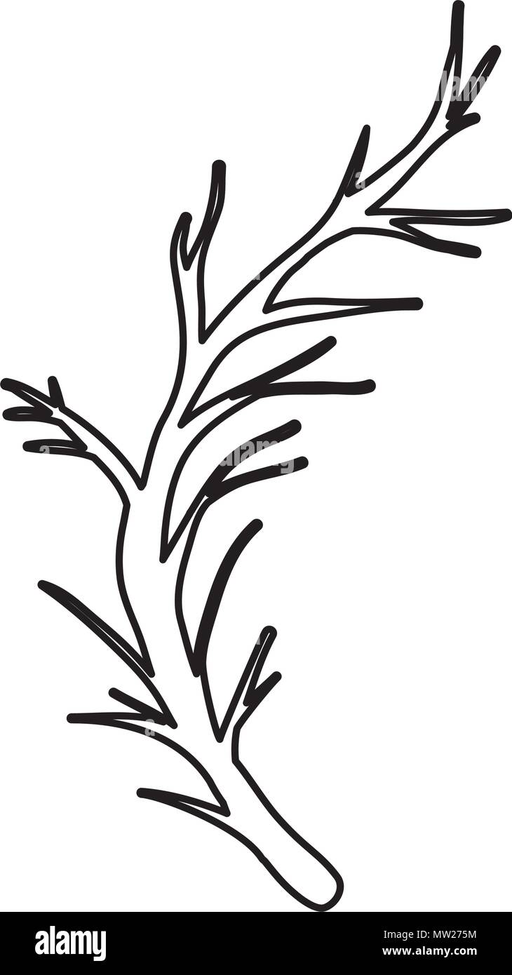 Autumn Tree legno branche Illustrazione Vettoriale