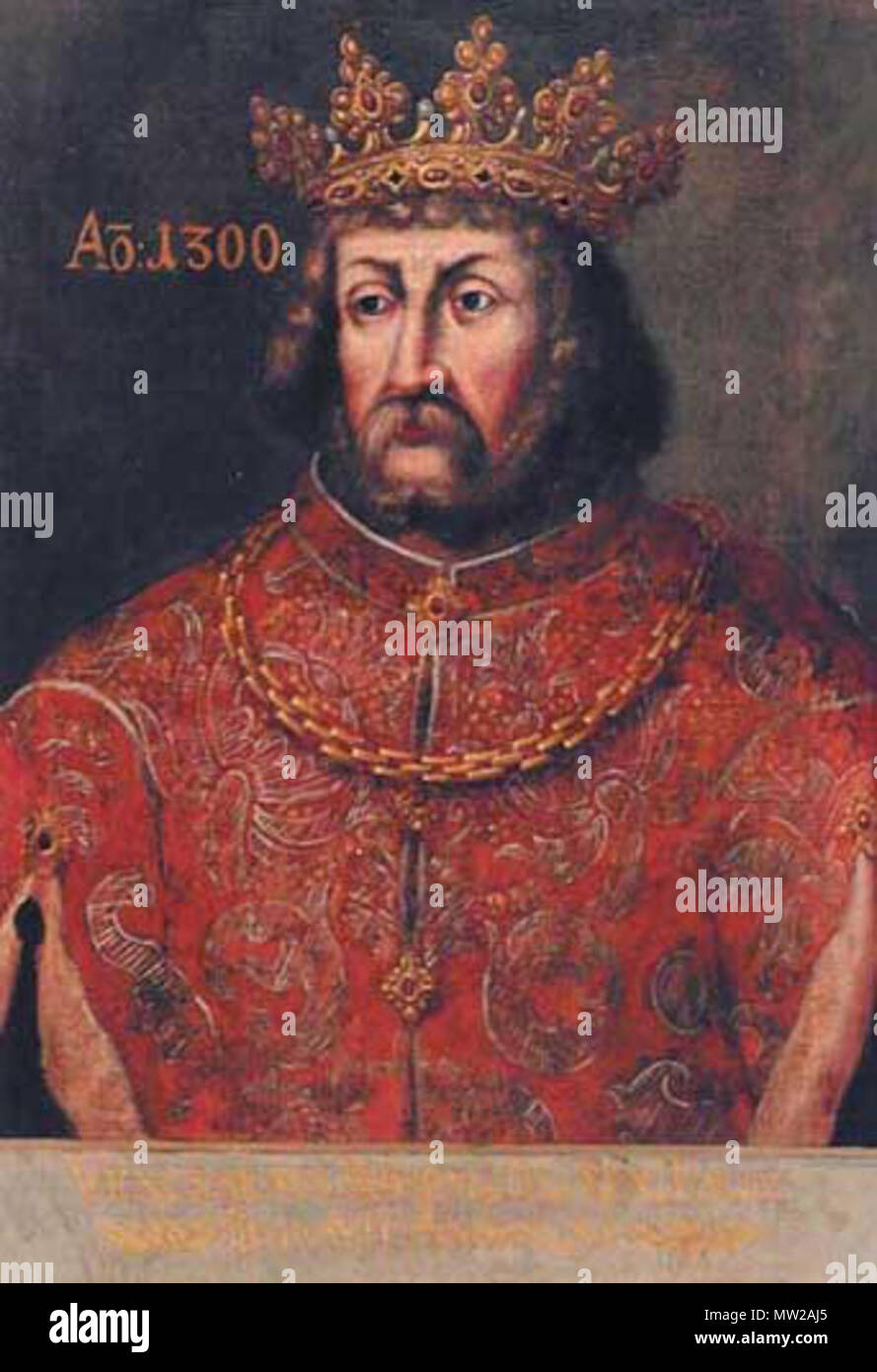 . Inglese: Venceslao II di Polonia e Boemia Čeština: Václav II. circa 1645. Anonimo 624 Vaclav2 Foto Stock