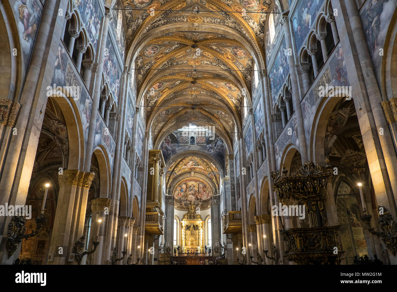 Italia, Emilia Romagna, Parma: la cattedrale Foto Stock