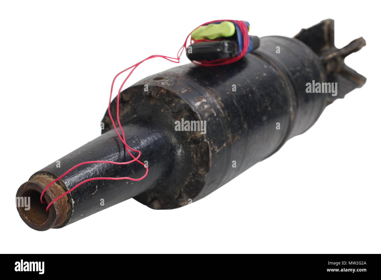 Improvvisato dispositivo esplosivo (IED ) dal serbatoio proiettile Foto Stock