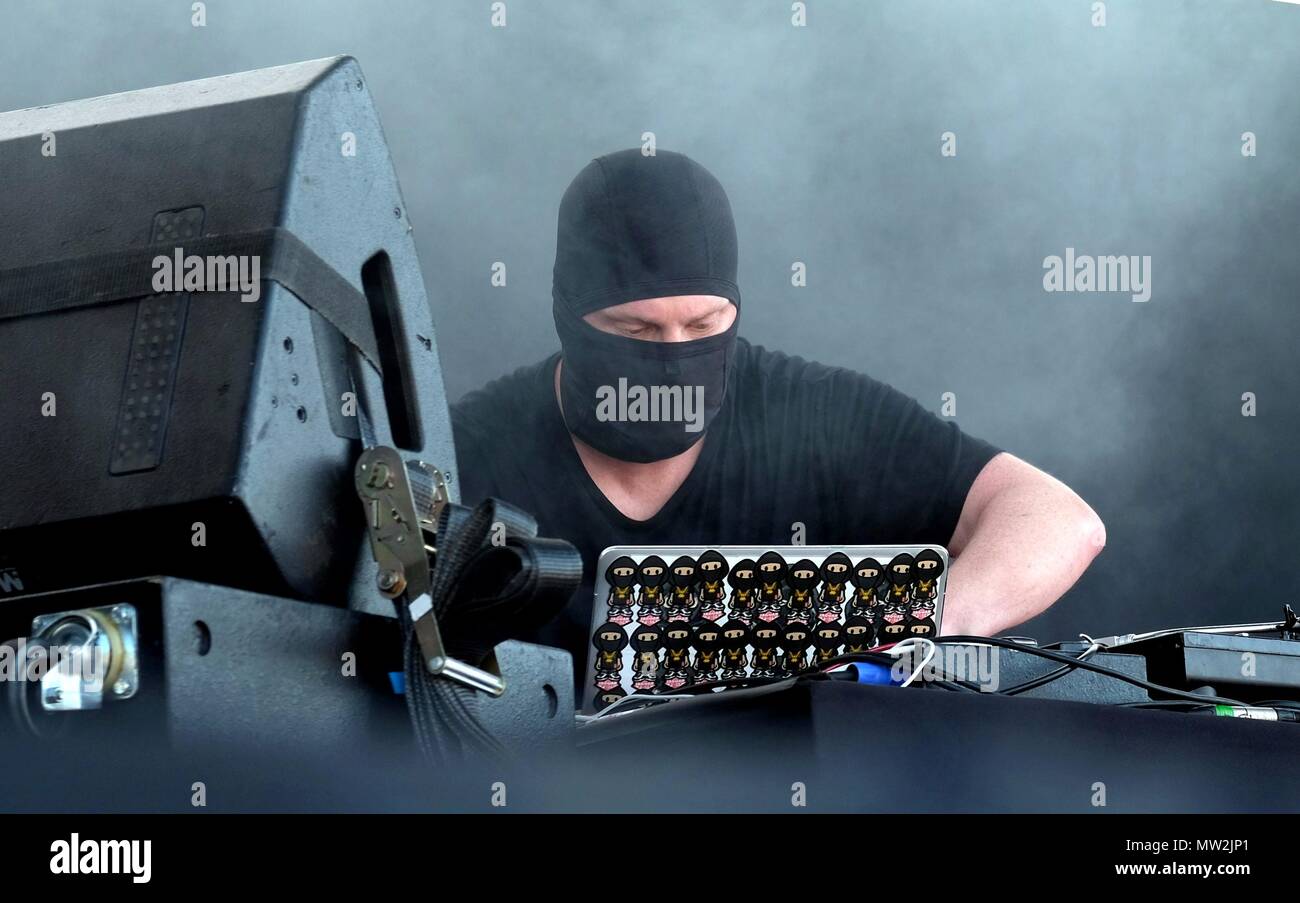 DJ competenze Jaguar eseguire alla gente comune Festival, Southampton Hampshire REGNO UNITO 27 Maggio 2018 Foto Stock