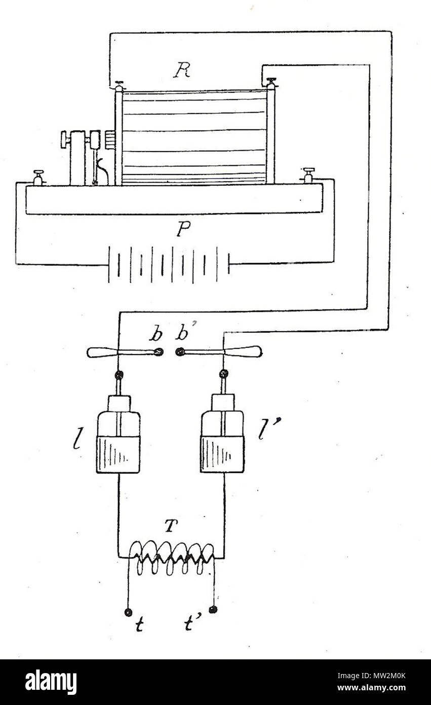 664 Émetteur à di bobine de Ruhmkorff Foto Stock