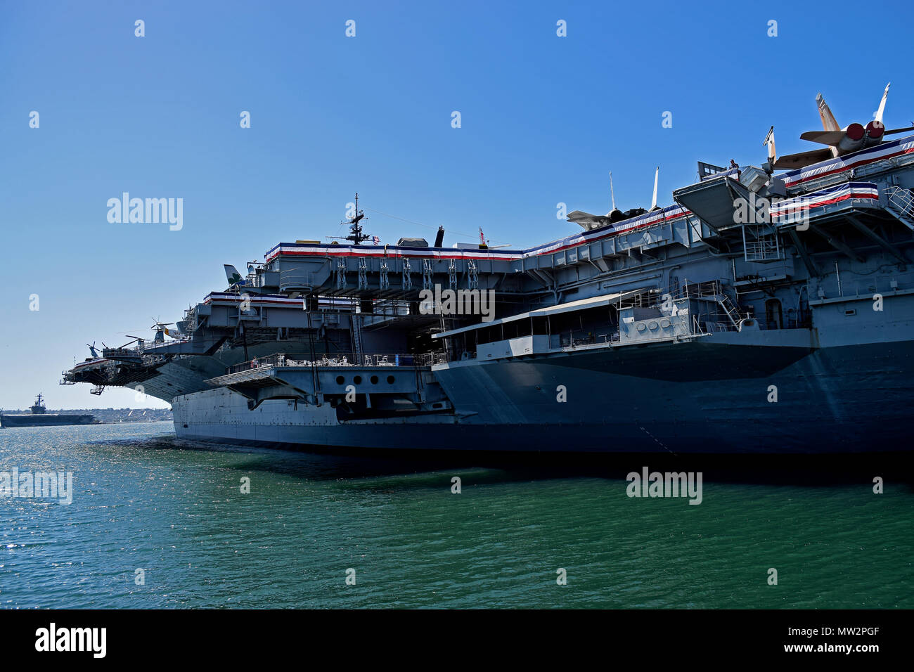 USS Midway Museum, portaerei, San Diego, California Foto stock - Alamy