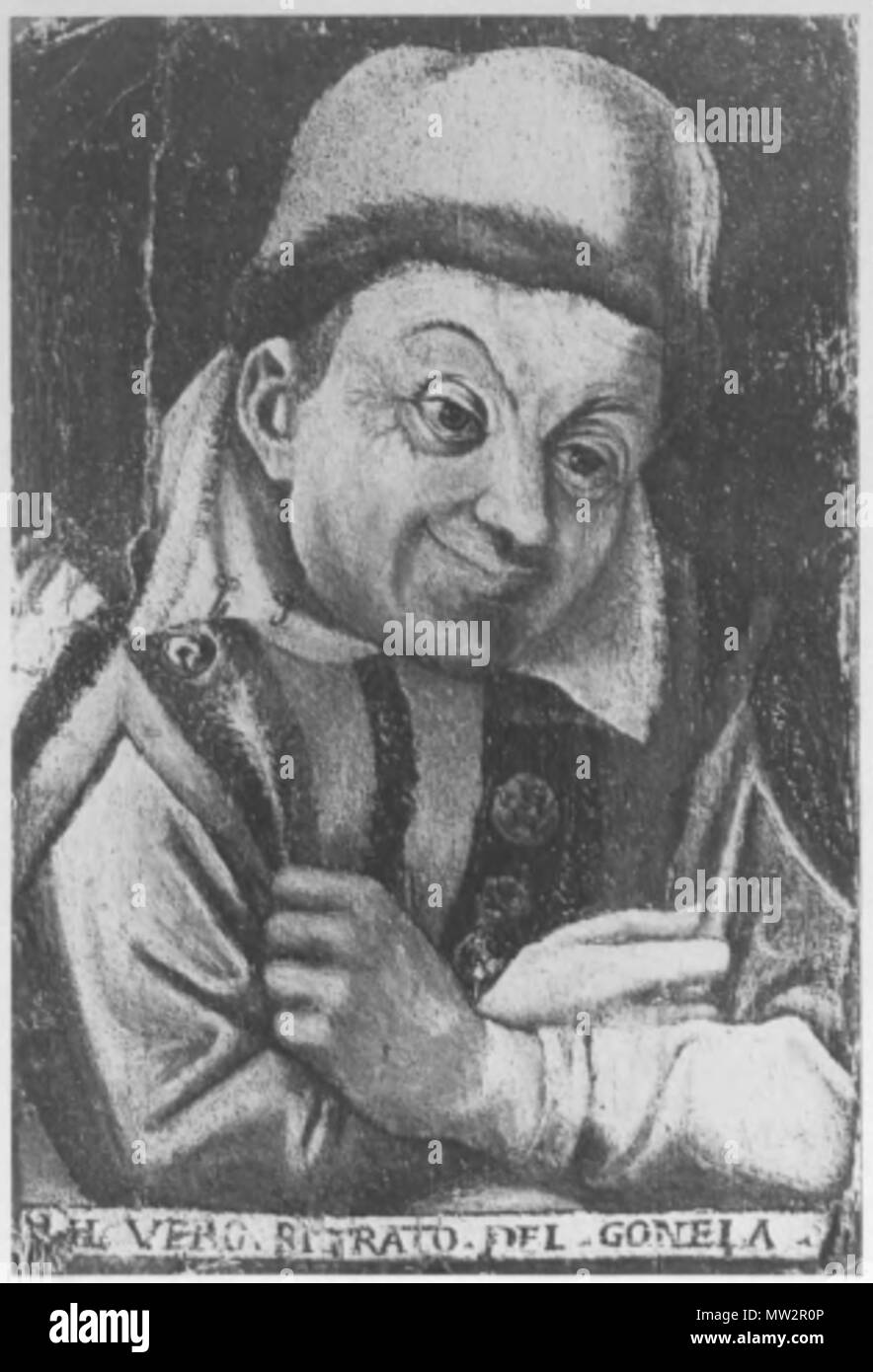 678 Копия портрета Гонеллы, приписываемого Жану Фуке, 17 в Foto Stock