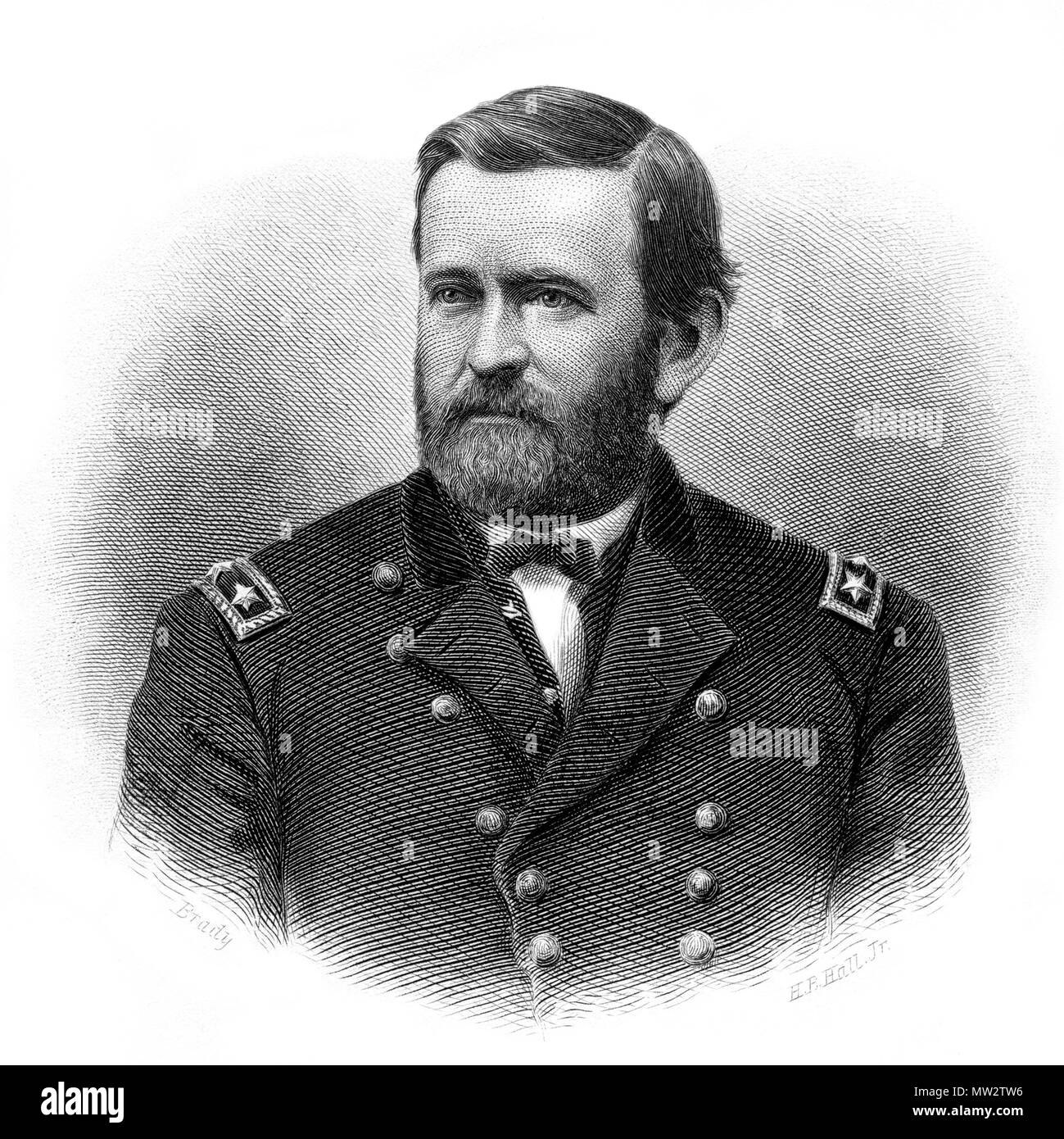 Digitalizzato da una storia popolare degli Stati Uniti da W. C. Bryant e S. H. Gay. Volume 1V. Copyright 1880. Incisione forma una fotografia da Brady. Incisi da H. B. Hall, Jr. Foto Stock