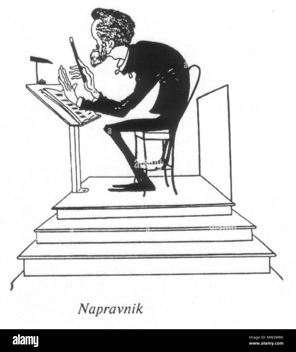 692 Э Направник на карикатуре П Робера Foto Stock