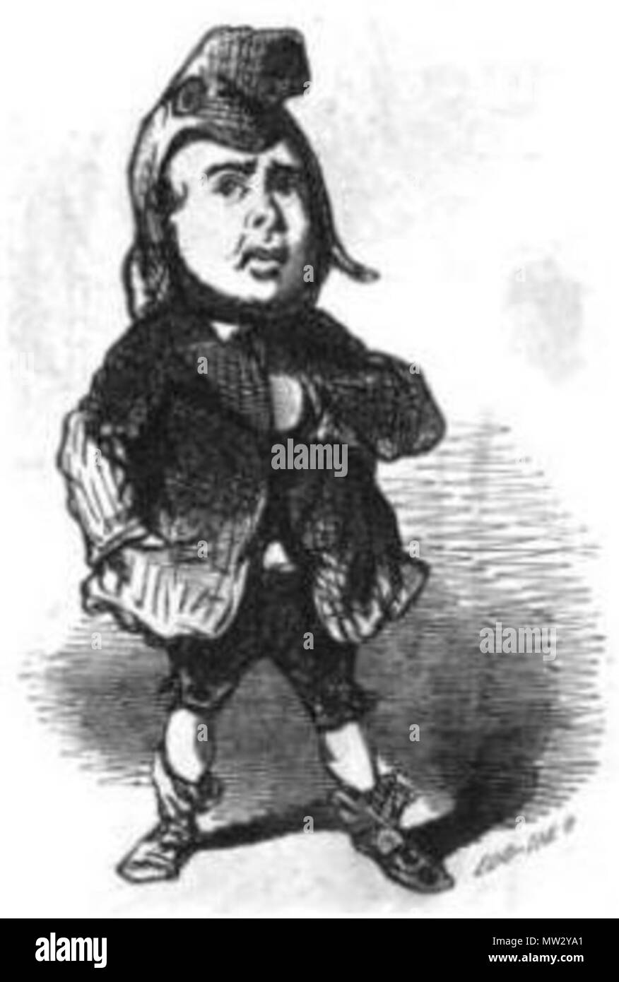 . Français : Caricatura d'Alexandre Ledru-Rollin (1807-1874) par Cham. 1850. Cham (Amédée de Noé) 365 Ledru-Rollin par Cham Foto Stock