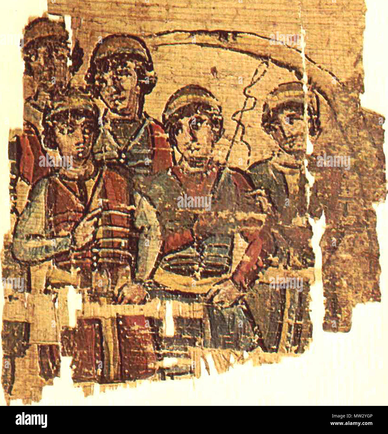 . Il Charioteer papiro (Londra, Egitto esplorazione della società, s.n) . 6 luglio 2009, 18:02 (UTC). CharioteerPapyrus.jpg: utente:Dsmdgold lavoro derivato: Escarlati (PARLA) 122 CharioteerPapyrusDetail Foto Stock