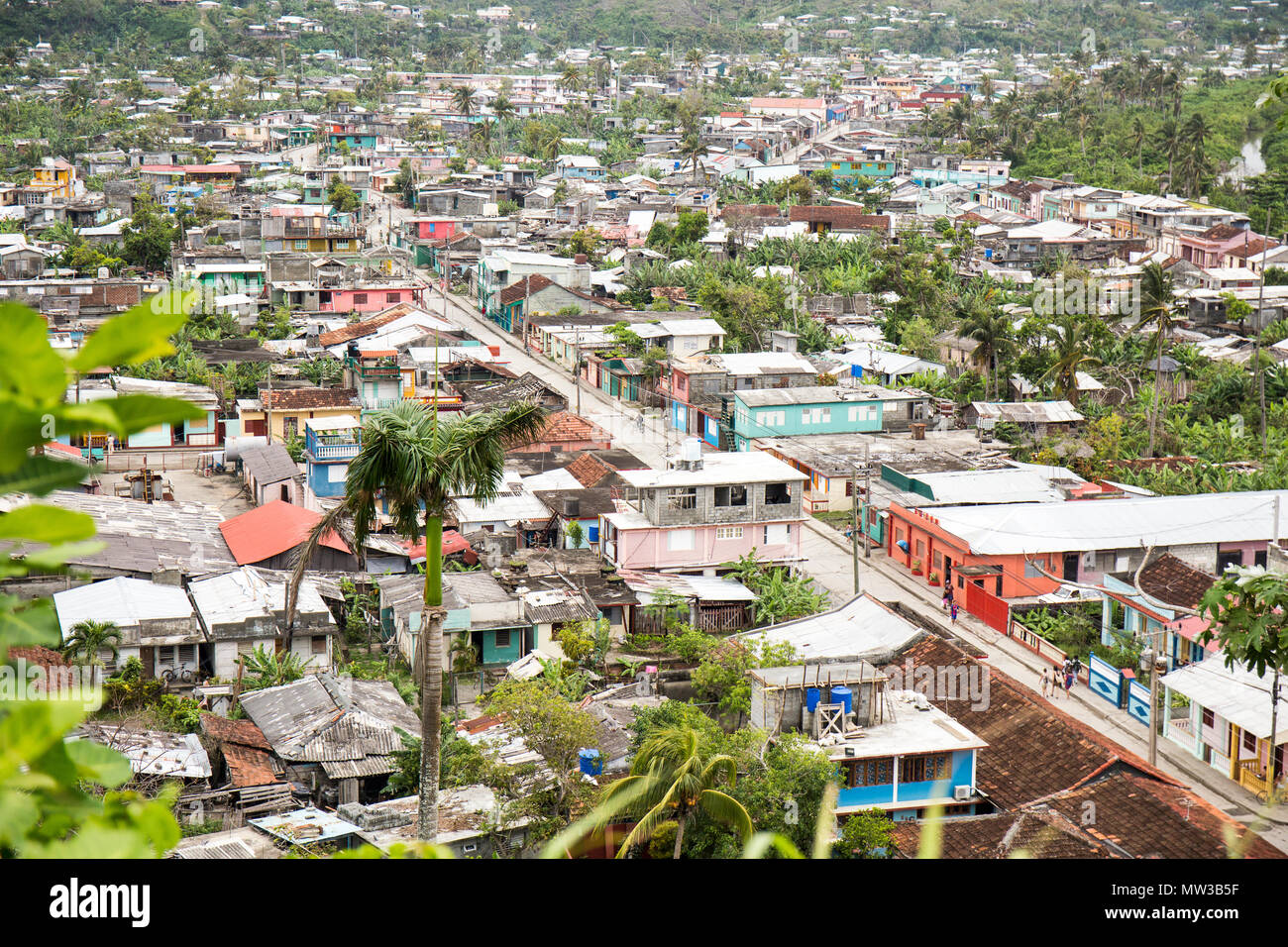 Baracoa city centre, Cuba Foto Stock