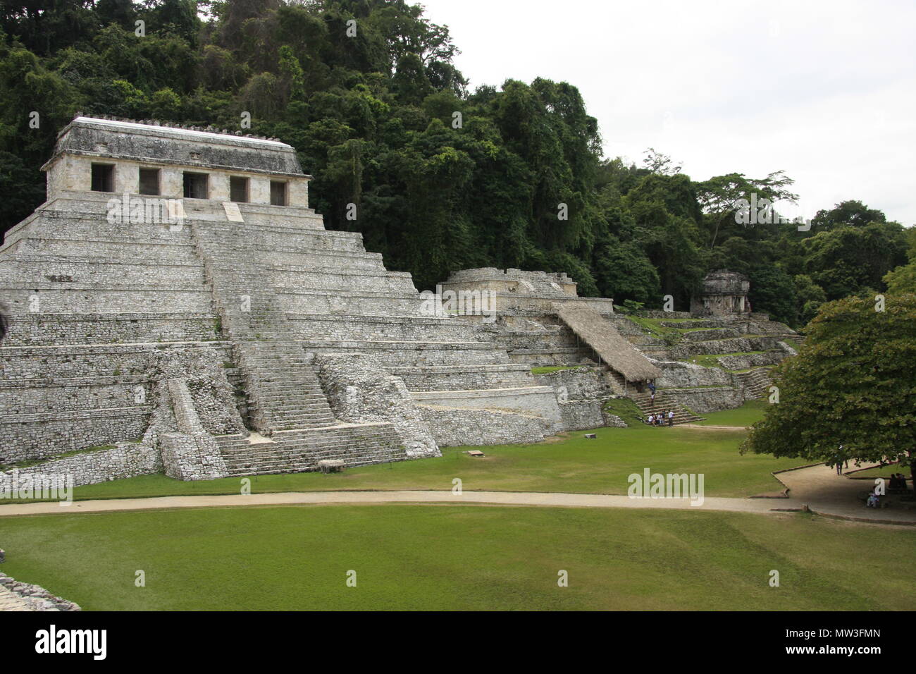 Palenque, Messico, rovine archeologiche, il Tempio delle iscrizioni Foto Stock