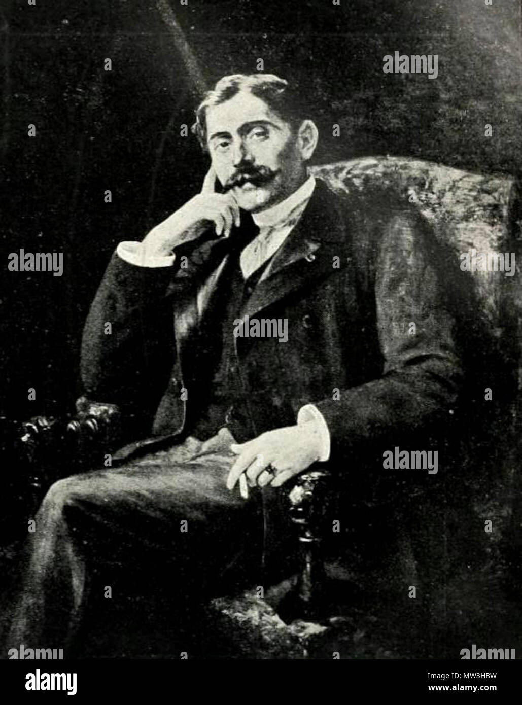 . 'Portrait de M. Camille Guy, gouverneur du Sénégal'. 1906. Mme C. Moutet-Cholé 260 Guy, Camille Foto Stock