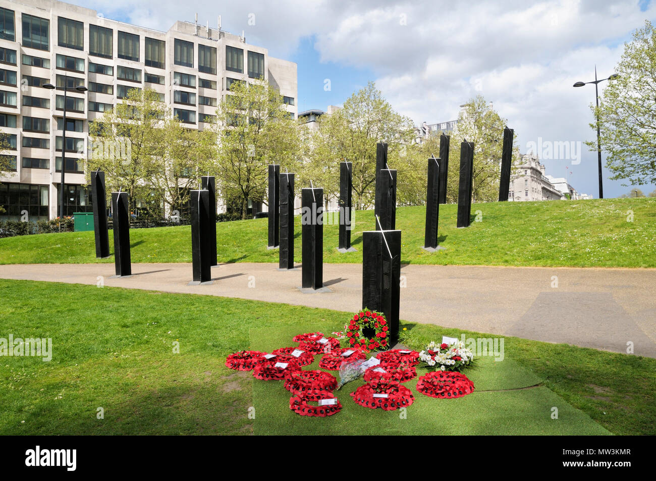 Nuova Zelanda War Memorial ' stand meridionale", Hyde Park Corner, Londra, Inghilterra, Regno Unito Foto Stock